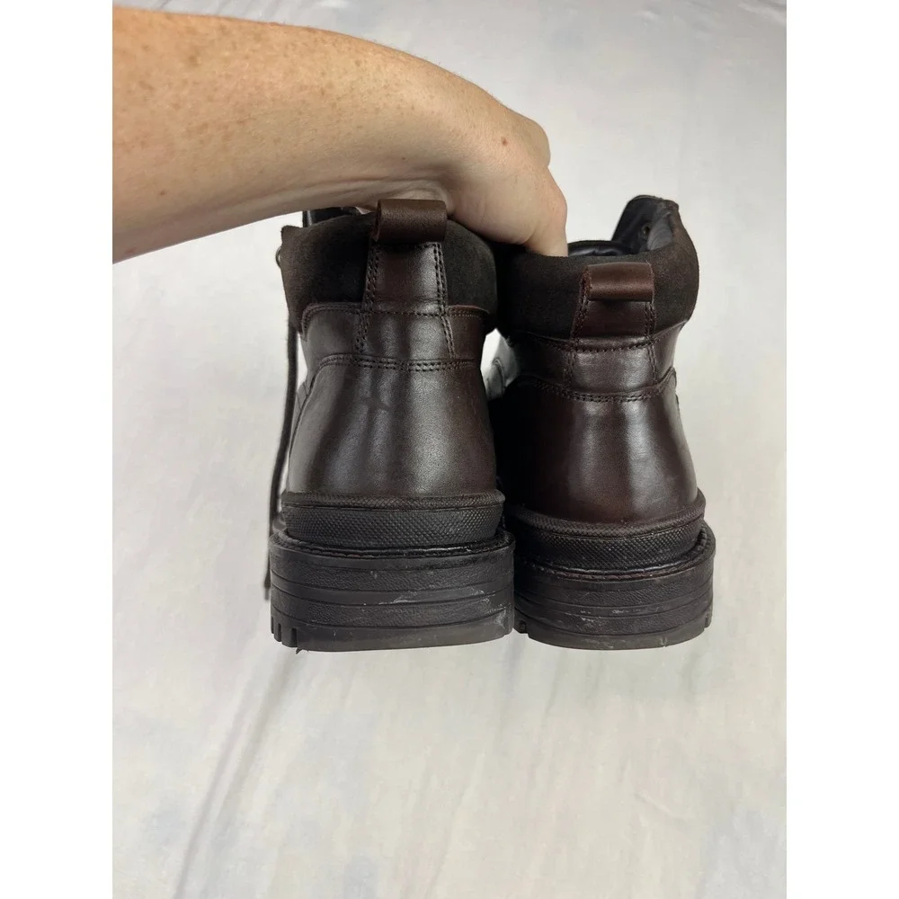 Vintage Foundry Co Mens Brown Leather Hiking Boots VF1376 Lug Sole US 9